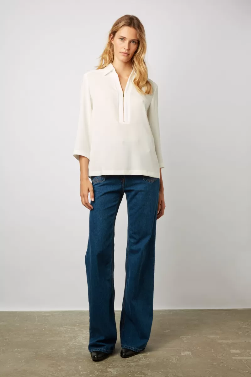 Soft zipped blouse - CATHERINE | Gerard Darel Fashion