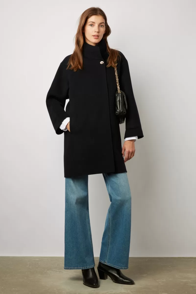 Straight cut double-face wool coat - SELENNE | Gerard Darel Clearance