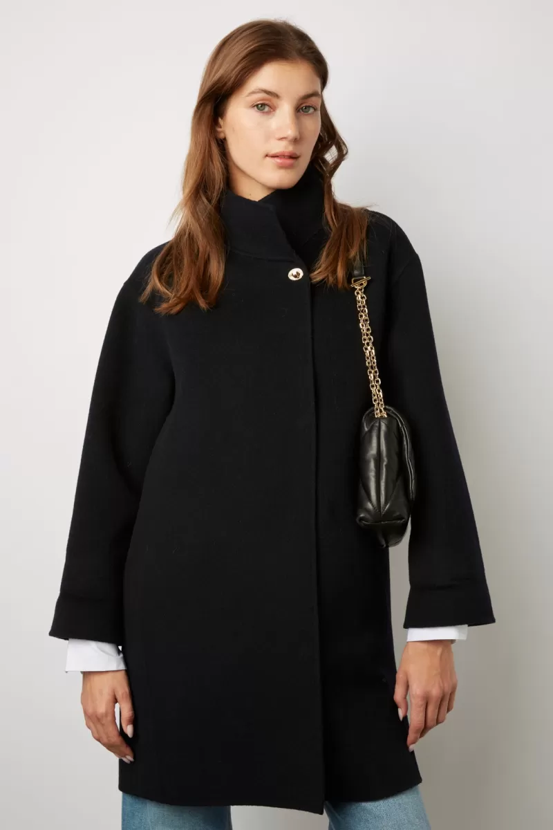 Straight cut double-face wool coat - SELENNE | Gerard Darel Clearance