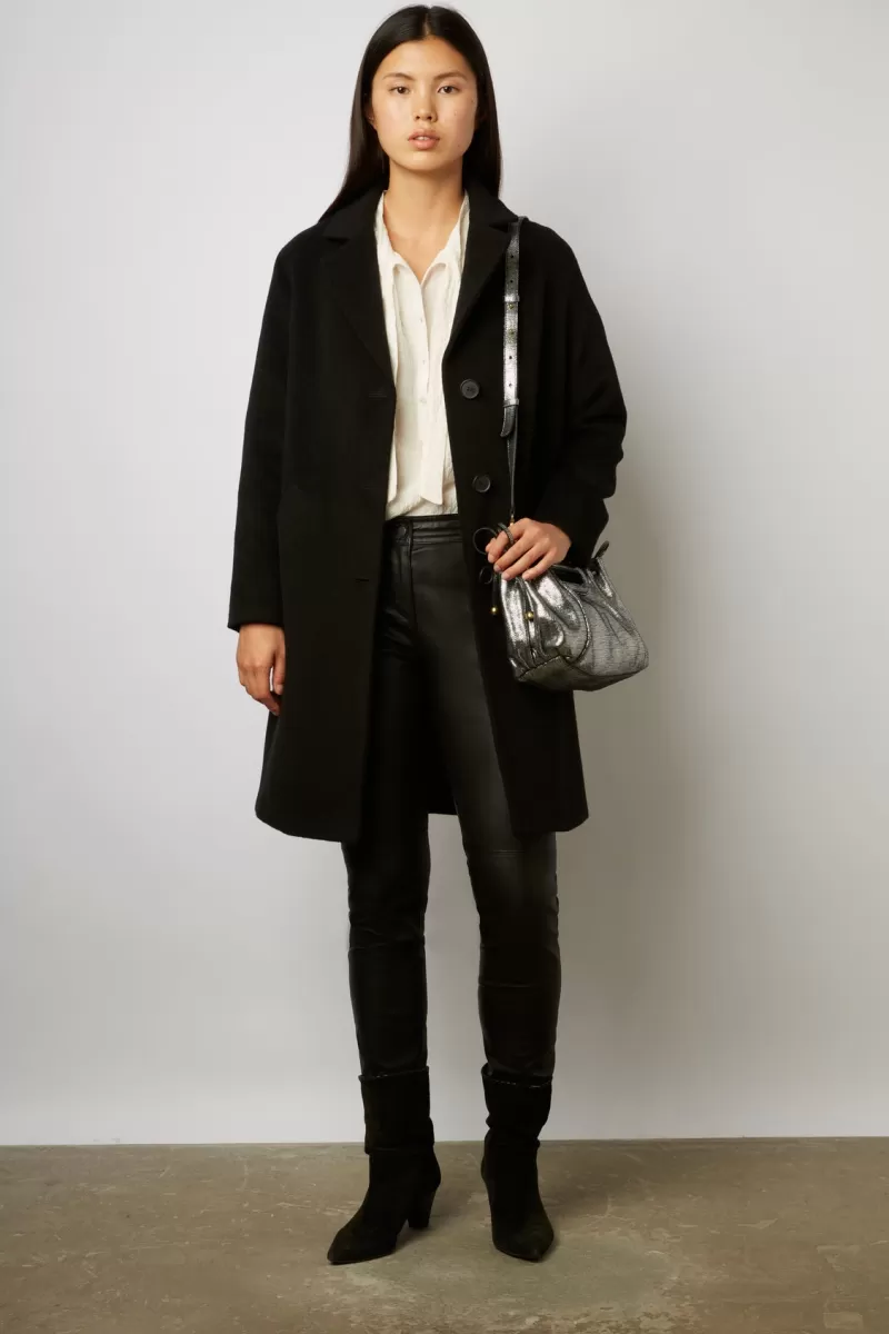 Straight cut wool and angora coat - SALISHA | Gerard Darel New