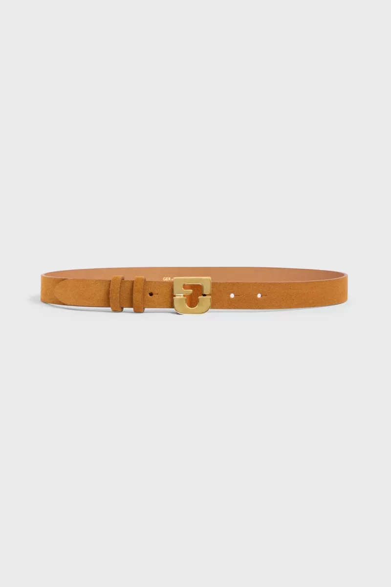Suede leather signature belt - LE LAUREN | Gerard Darel Online