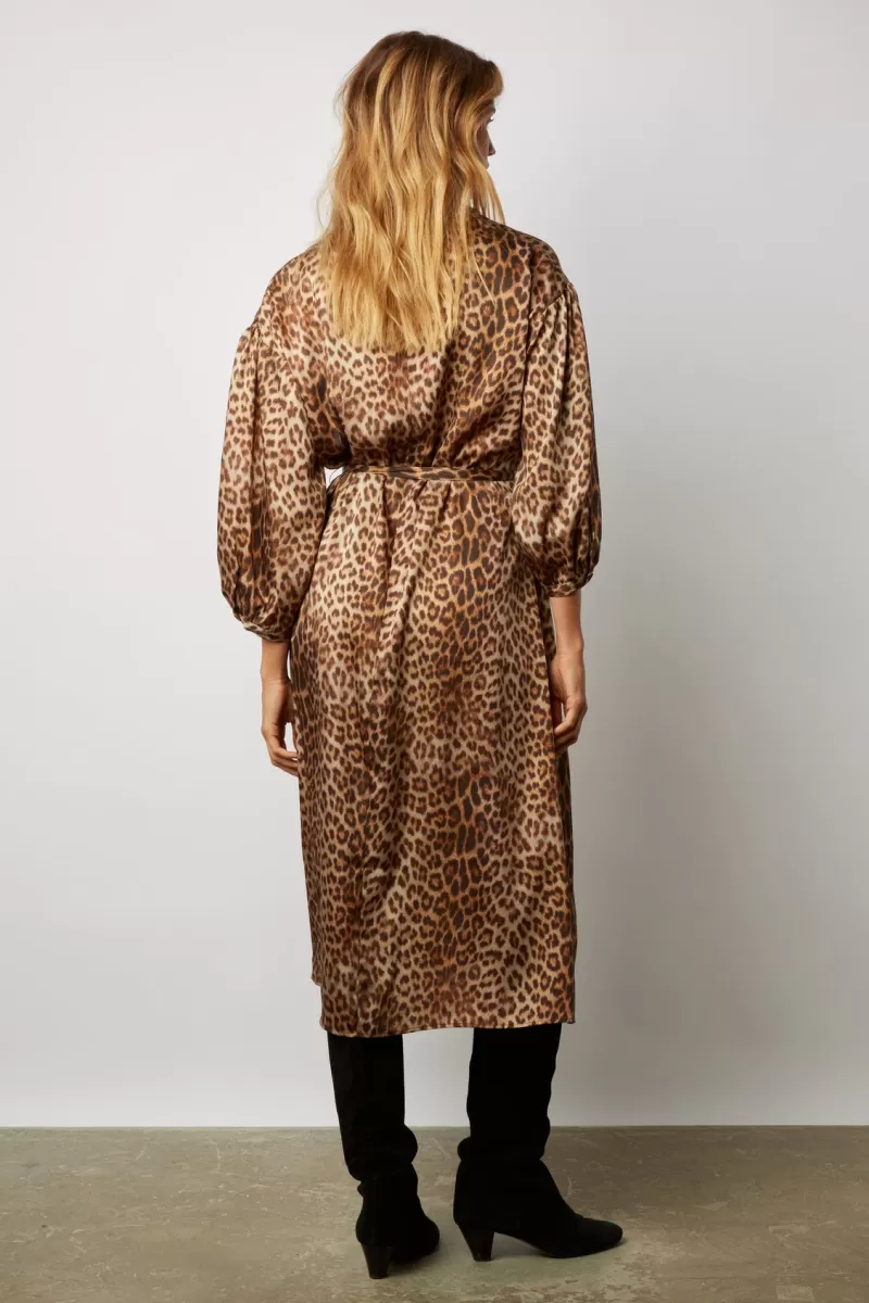 Tunic style, leopard print maxi dress - JULIAN | Gerard Darel Sale