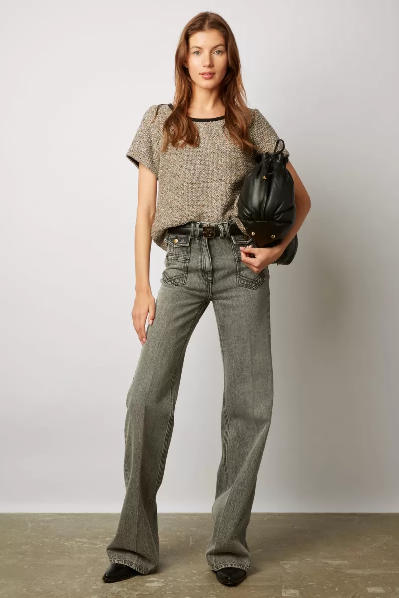 Tweed top with lurex - CYBELE | Gerard Darel Store