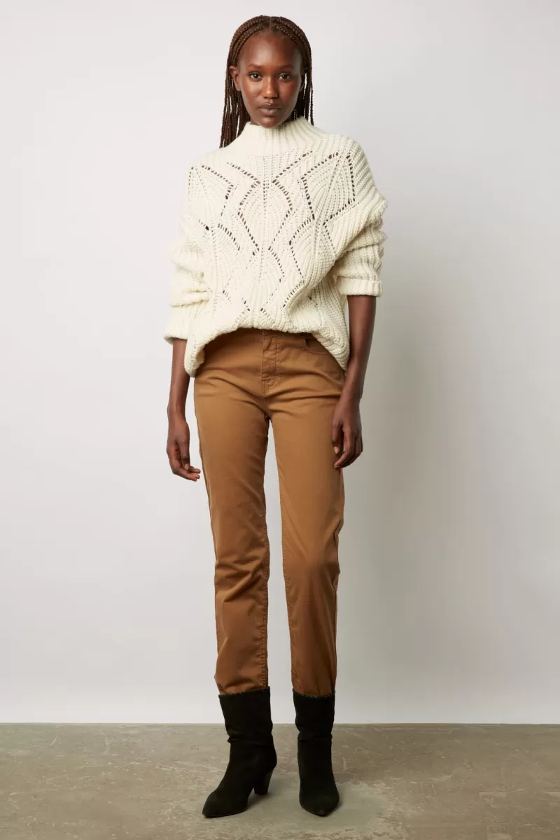 Twisted sweater with stand up collar - LAURELIA | Gerard Darel New