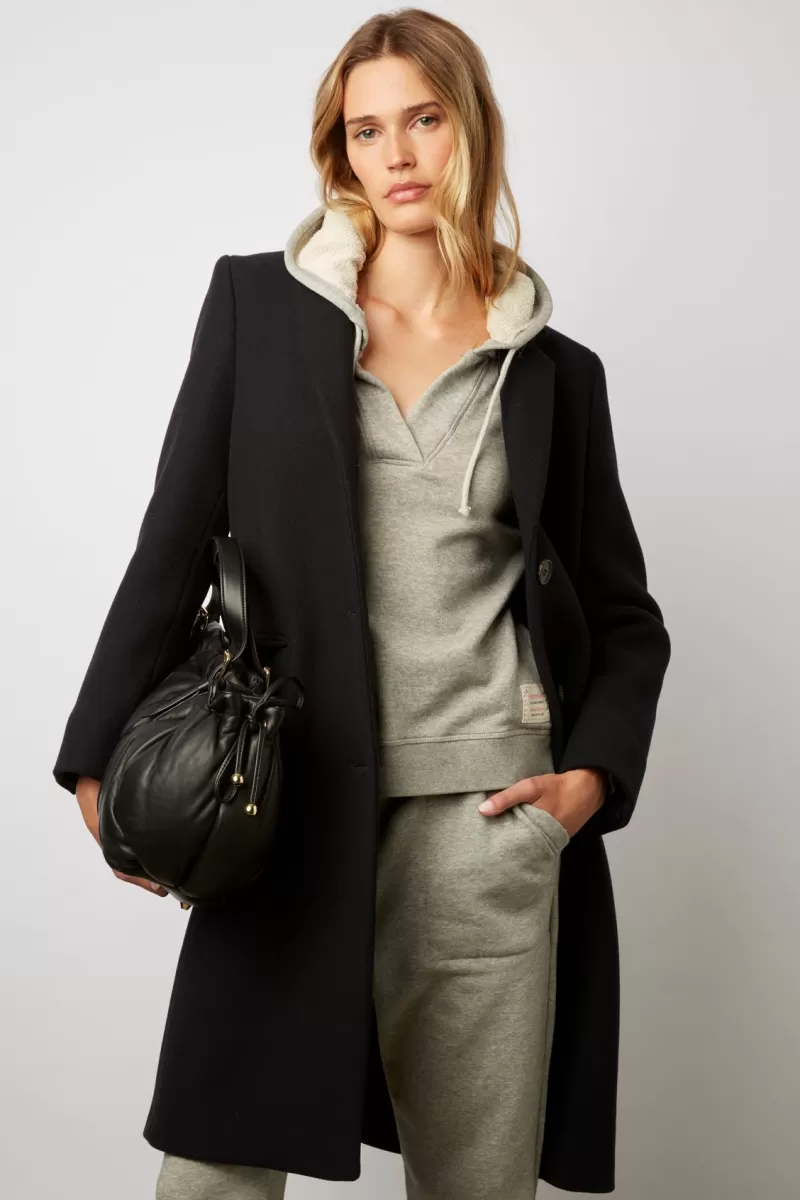 Virgin wool, straight cut and mid-length coat - SAM | Gerard Darel Discount