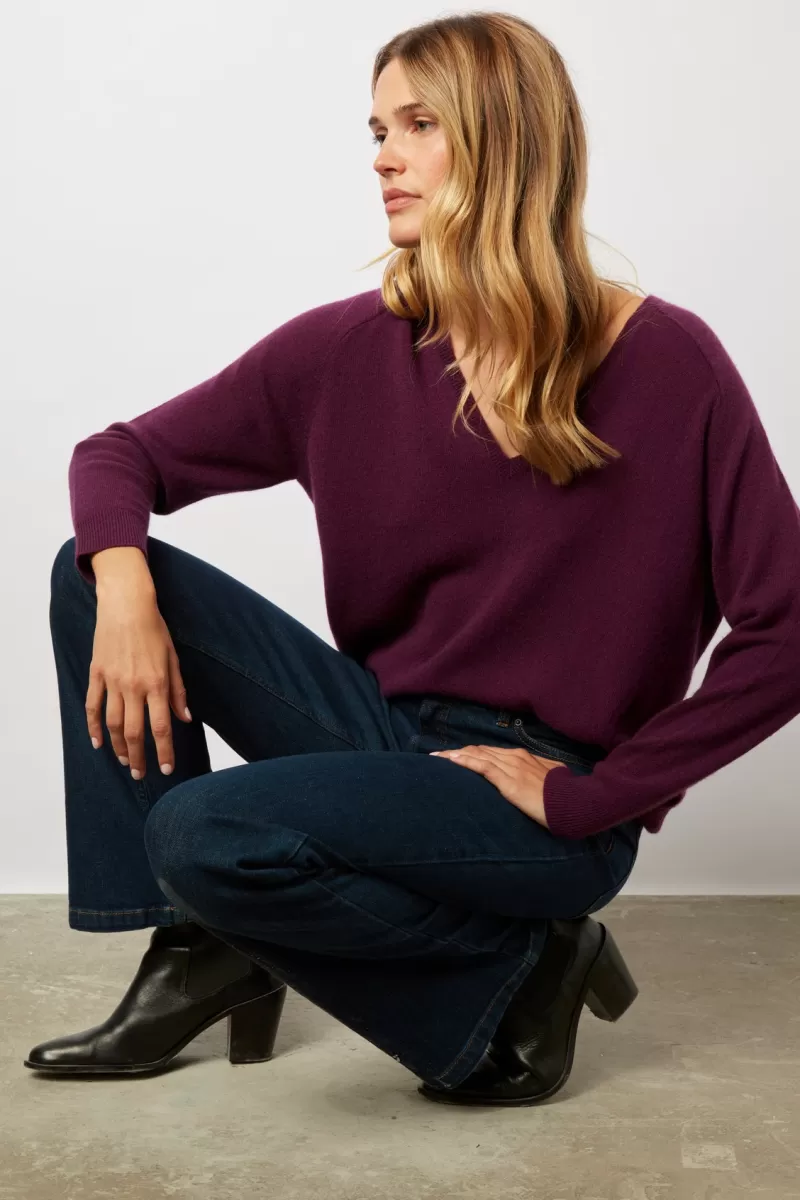 V-neck cashmere sweater - LILIROSE | Gerard Darel Store