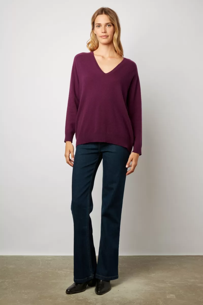 V-neck cashmere sweater - LILIROSE | Gerard Darel Store