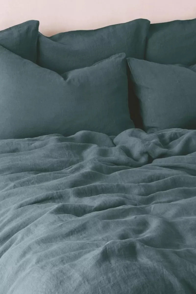 Washed linen duvet cover - midnight blue | Gerard Darel Store
