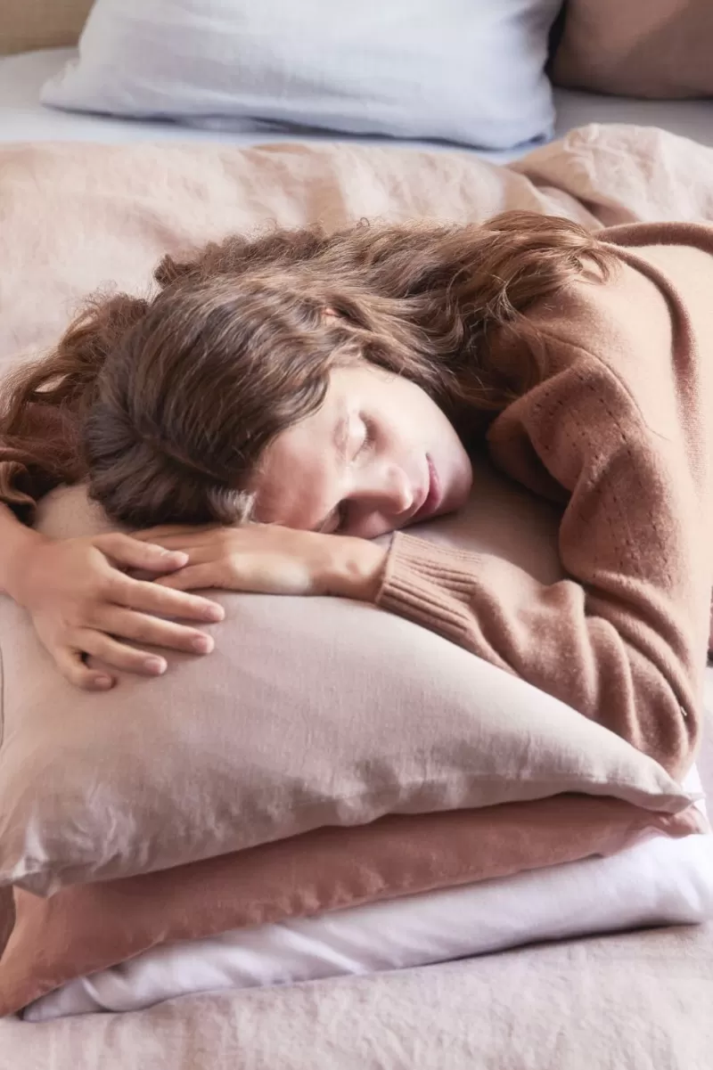 Washed linen pillowcase - light brown | Gerard Darel Cheap