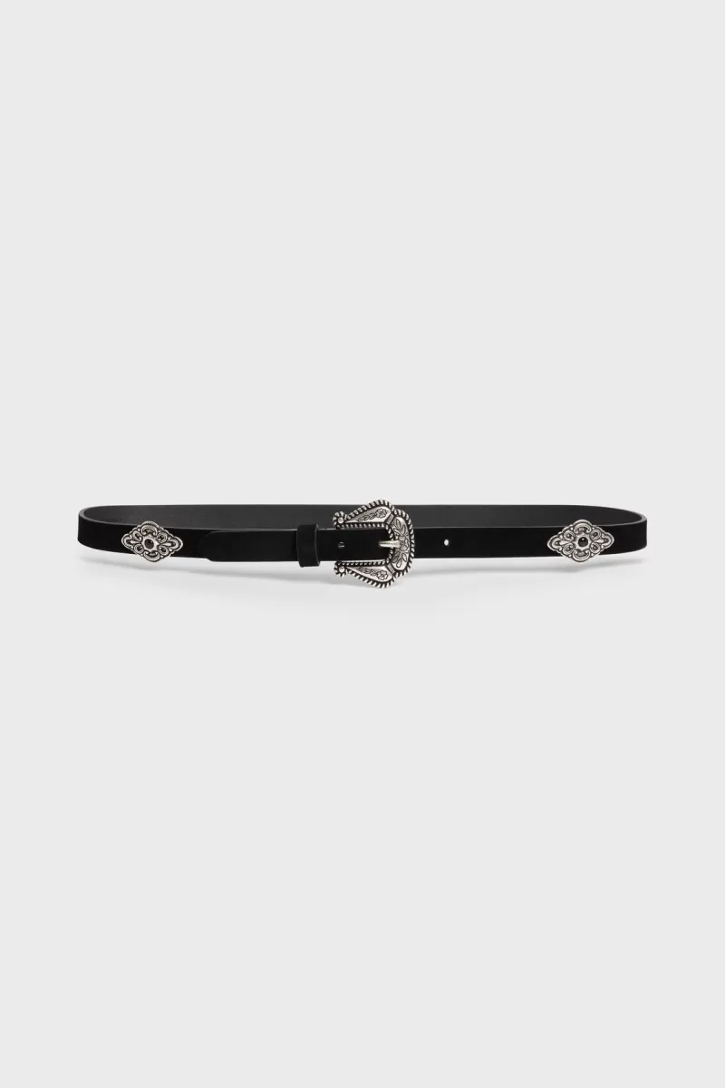 WESTERN BELT IN SUEDE LEATHER -  JEN | Gerard Darel Store