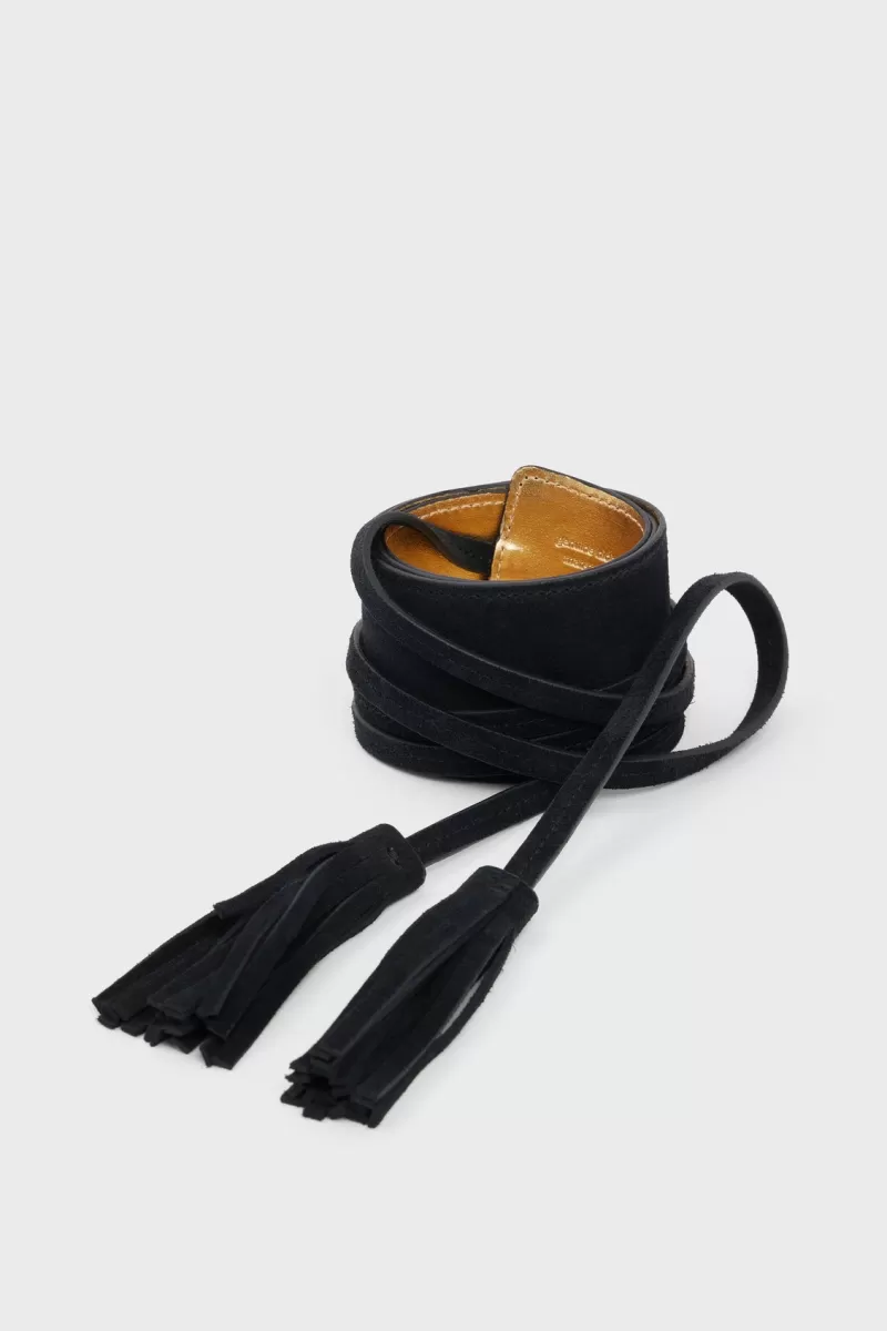 Wide belt in suede leather - ORNA | | Gerard Darel Online