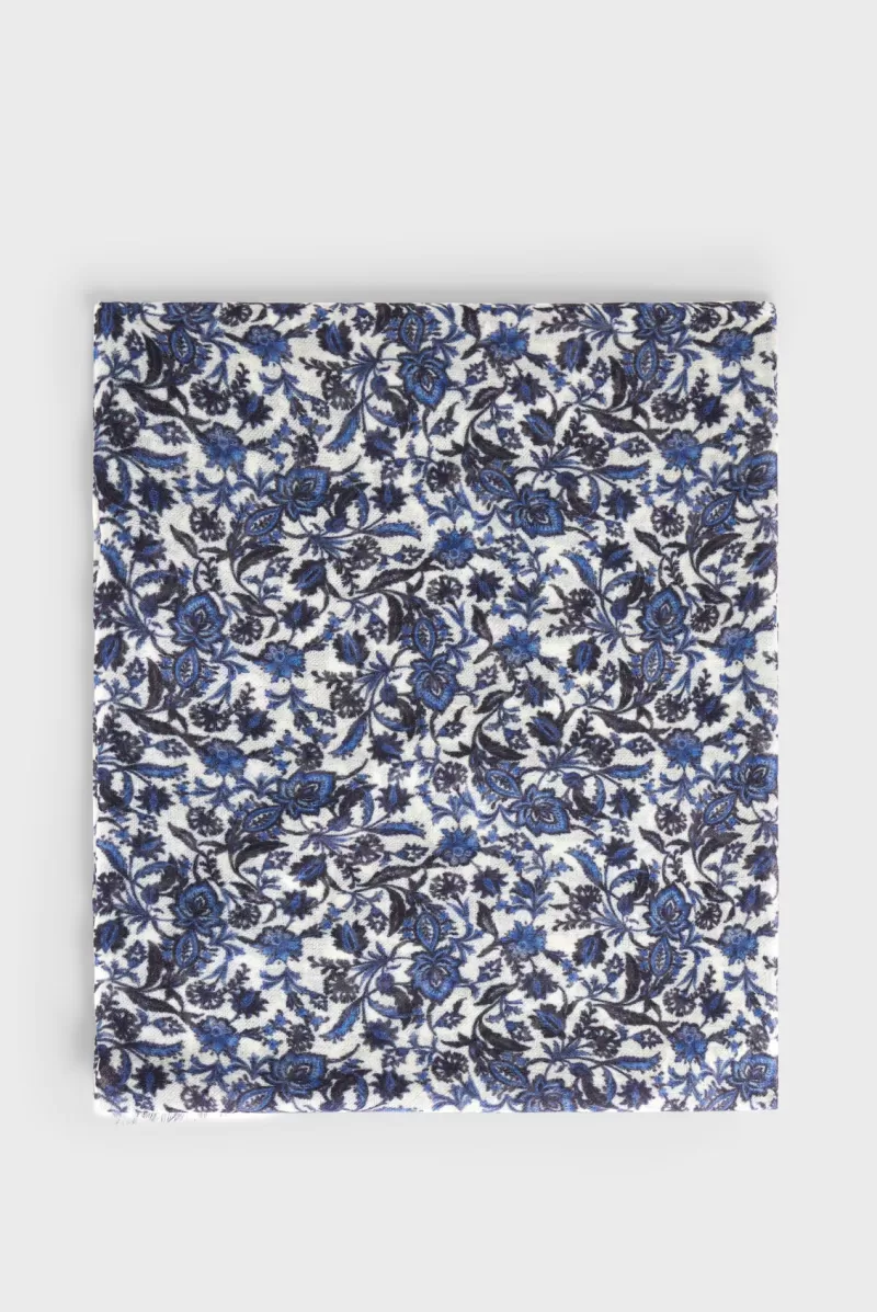 Wool and modal floral scarf - GRETTA | Gerard Darel Store