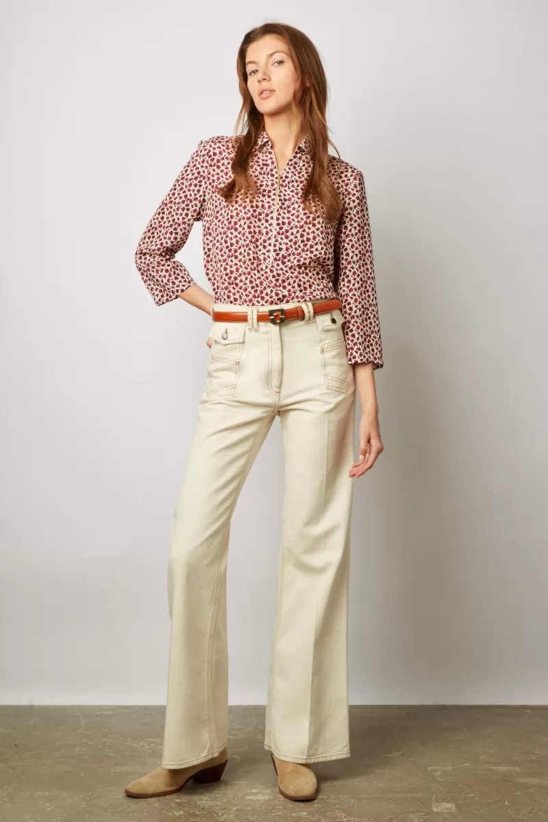 Zipped floral blouse - CATHERINE | Gerard Darel Cheap